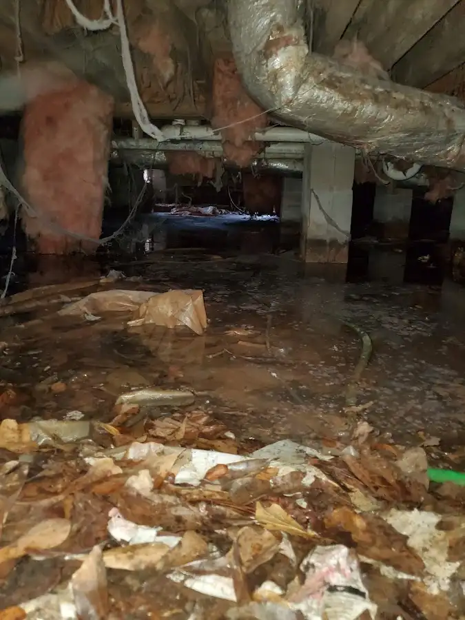 Crawl space flood assessment for Commercial Water Damage Restoration in Umatilla